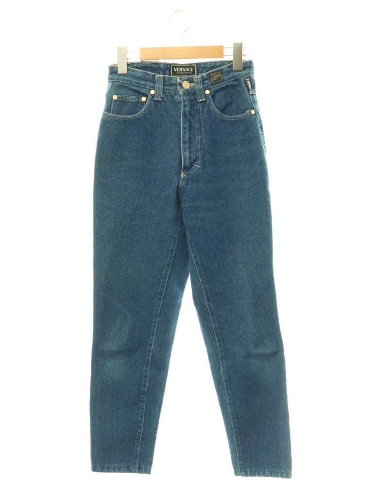 Versace Jeans Couture Denim Pants Tapered Medusa 26 Indigo Cx